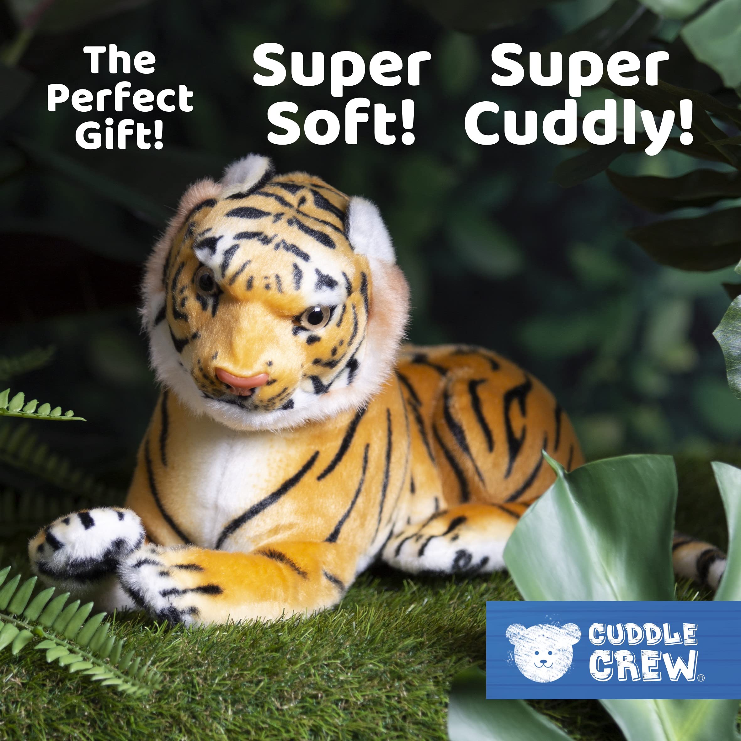 Moulded Head Orange Tiger Plush Toy, 40cm - Image 3